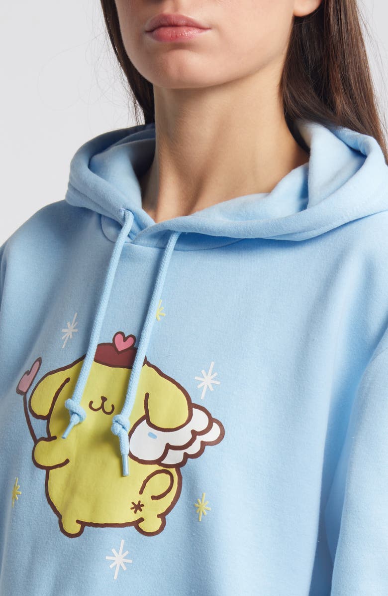 DUMBGOOD x Sanrio Pompompurin<sup>®</sup> Crop Hoodie, Alternate, color,