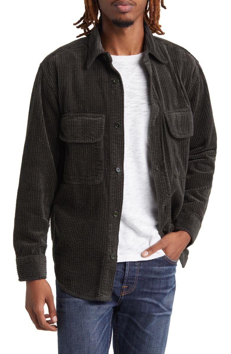 NN07 Folmer 1725 Cotton Corduroy Button-Up Shirt Jacket, Main, color, 