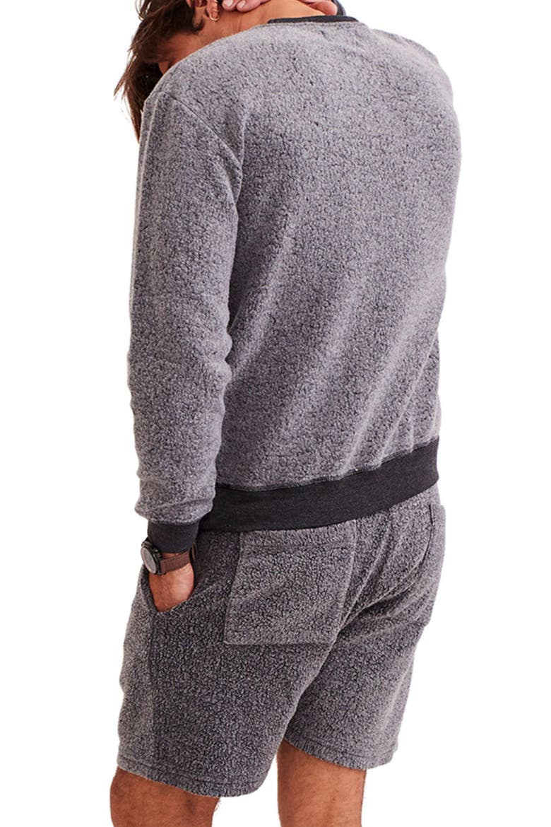 Reverso Fleece Sweatshirt, Alternate, color, BLACK