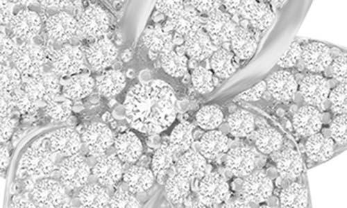 Suzy Levian Cubic Zirconia Flower Stud Earrings