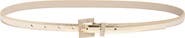 NORDSTROM RACK Embellished Buckle Metallic Belt