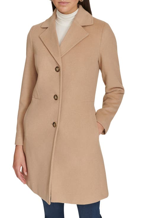 Notch Wool Blend Coat
