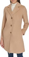 Calvin Klein Notch Wool Blend Coat