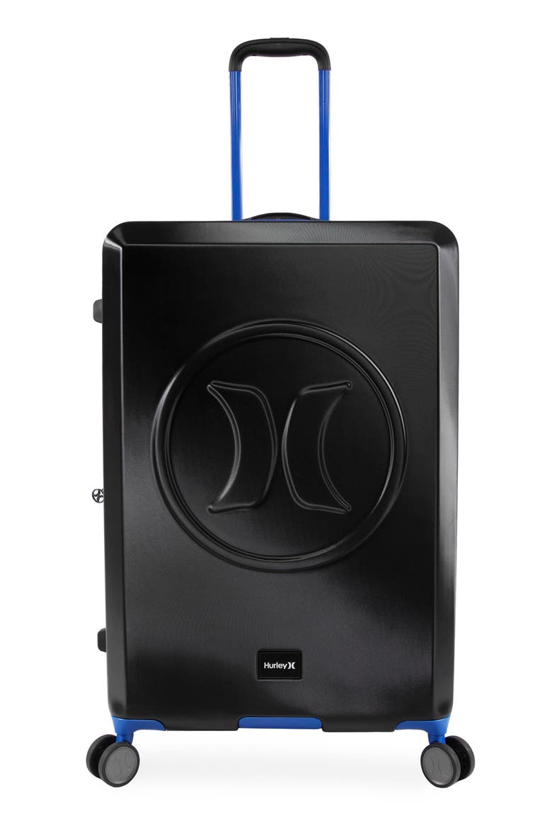 Wave 29" Hardshell Spinner Suitcase, Main, color, BLACK/ BLUE