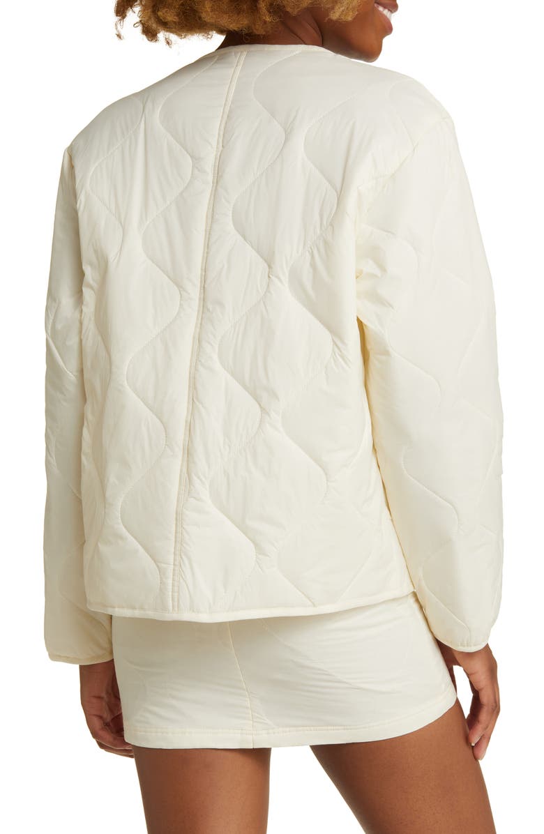 CONEY ISLAND PICNIC Alpine Slopes Quilted Bomber Jacket, Alternate, color, 