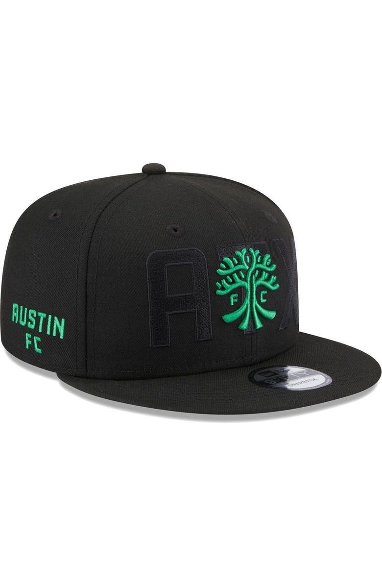 New Era Men's New Era Black Austin FC Kick Off 9FIFTY Snapback Hat, Main, color, 