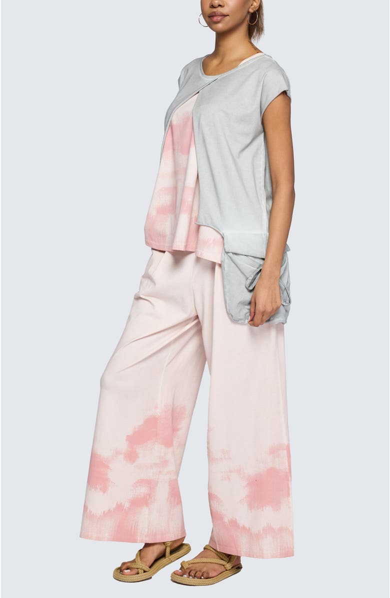 LUUKAA Elowyn Garment-Dyed Boxy Blouse, Alternate, color, Ash Grey