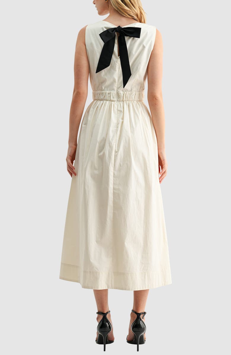 Mila Mae Embroidered Sleeveless Cotton Dress, Alternate, color, Cream