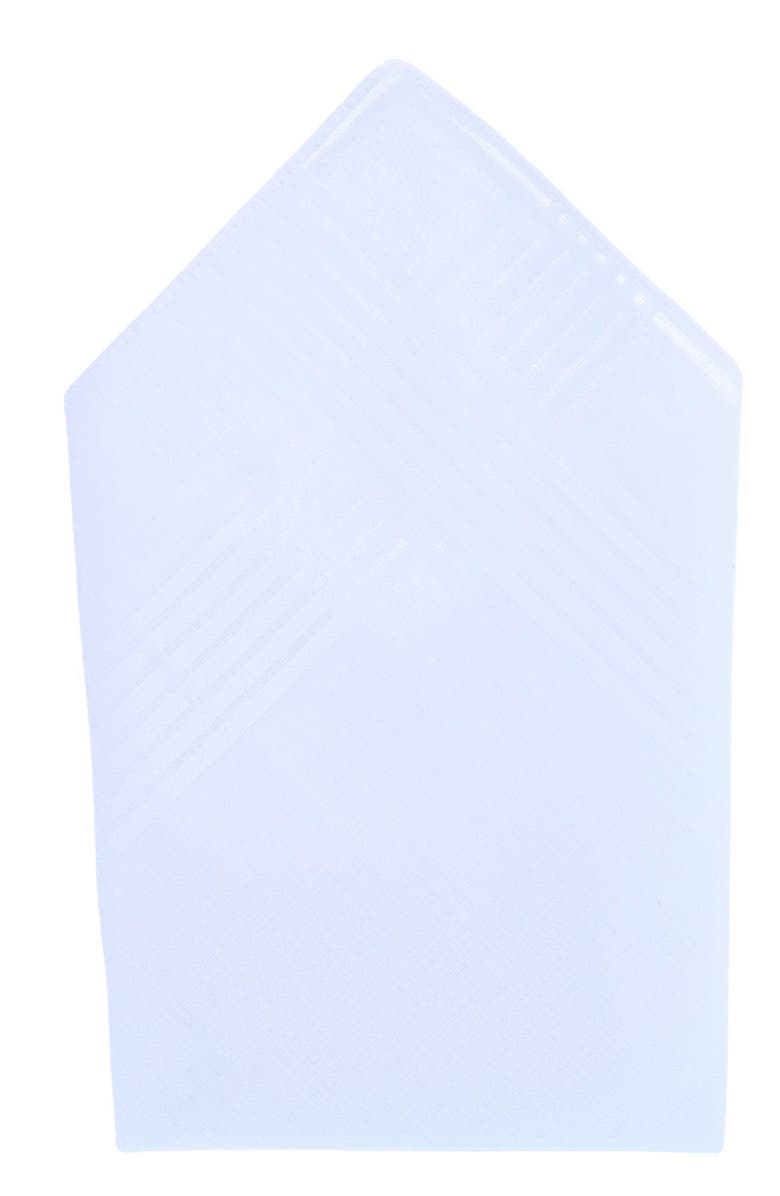 Trafalgar Baker's Dozen 13-Pack Cotton Handkerchiefs, Alternate, color, White