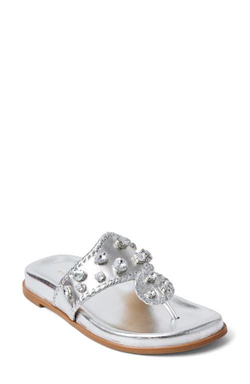 Jack Rogers Jacks Jewel Sport Flip Flop In Metallic