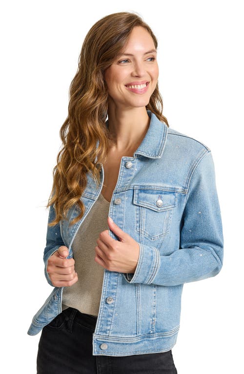 Tommy Bahama Sparkle Classic Denim Jacket In Blue