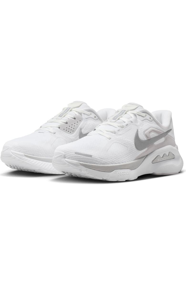Nike Structure Plus Running Shoe, Main, color, 100 White/M Silv