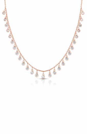 Cubic Zirconia Charm Necklace