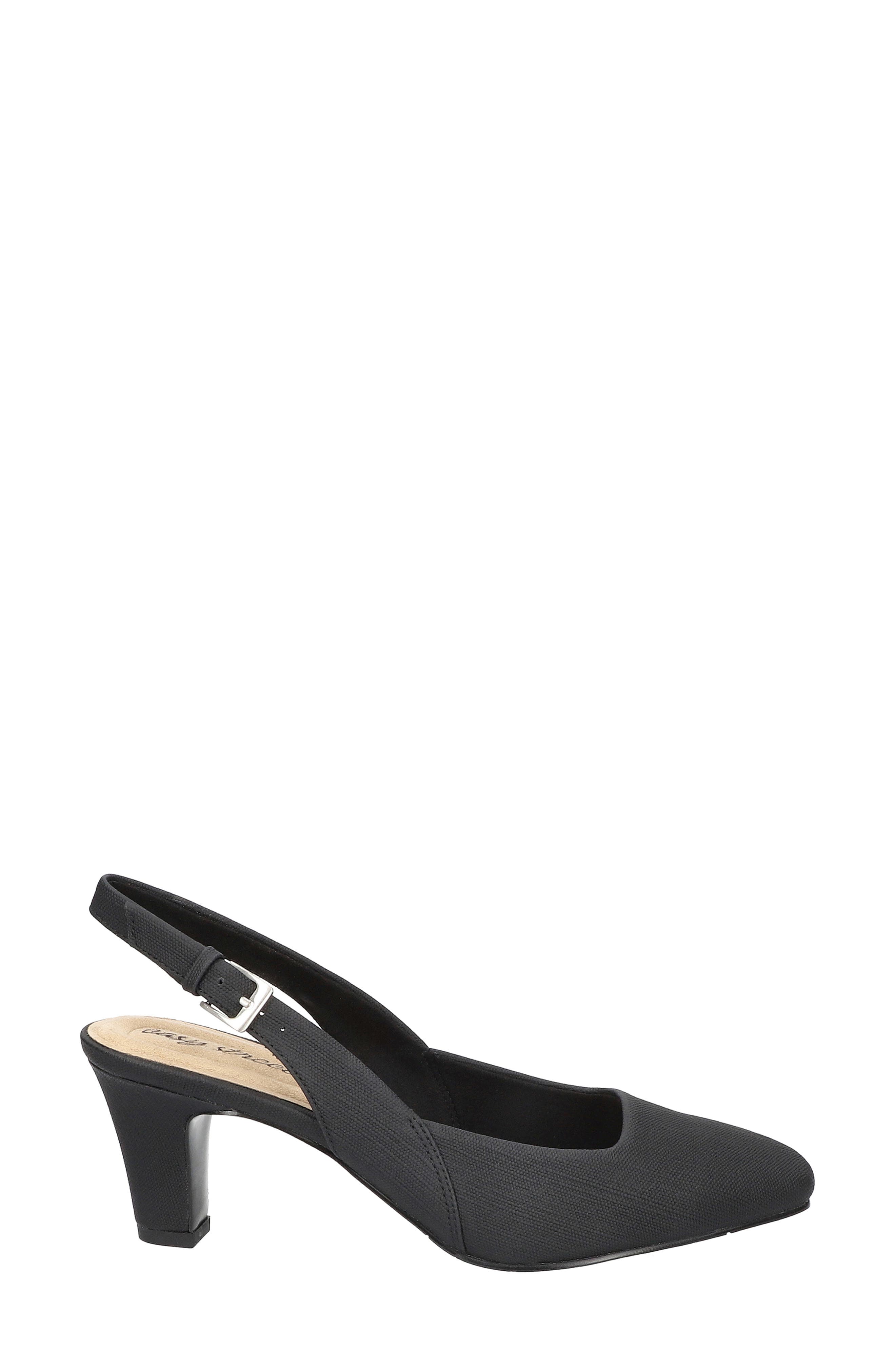 EASY STREET Ritsa Slingback Pump, Alternate, color, Black Linen