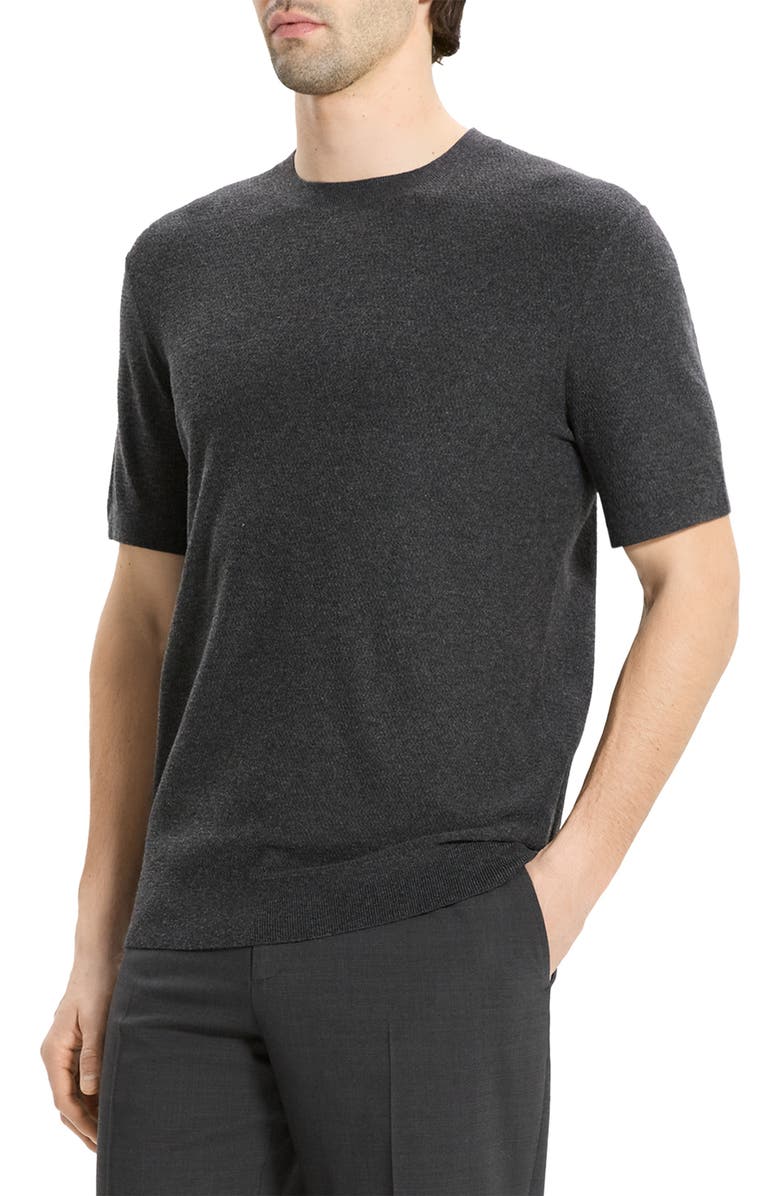 Theory Soris T-Light Crewneck T-Shirt, Alternate, color, Charcoal Melange