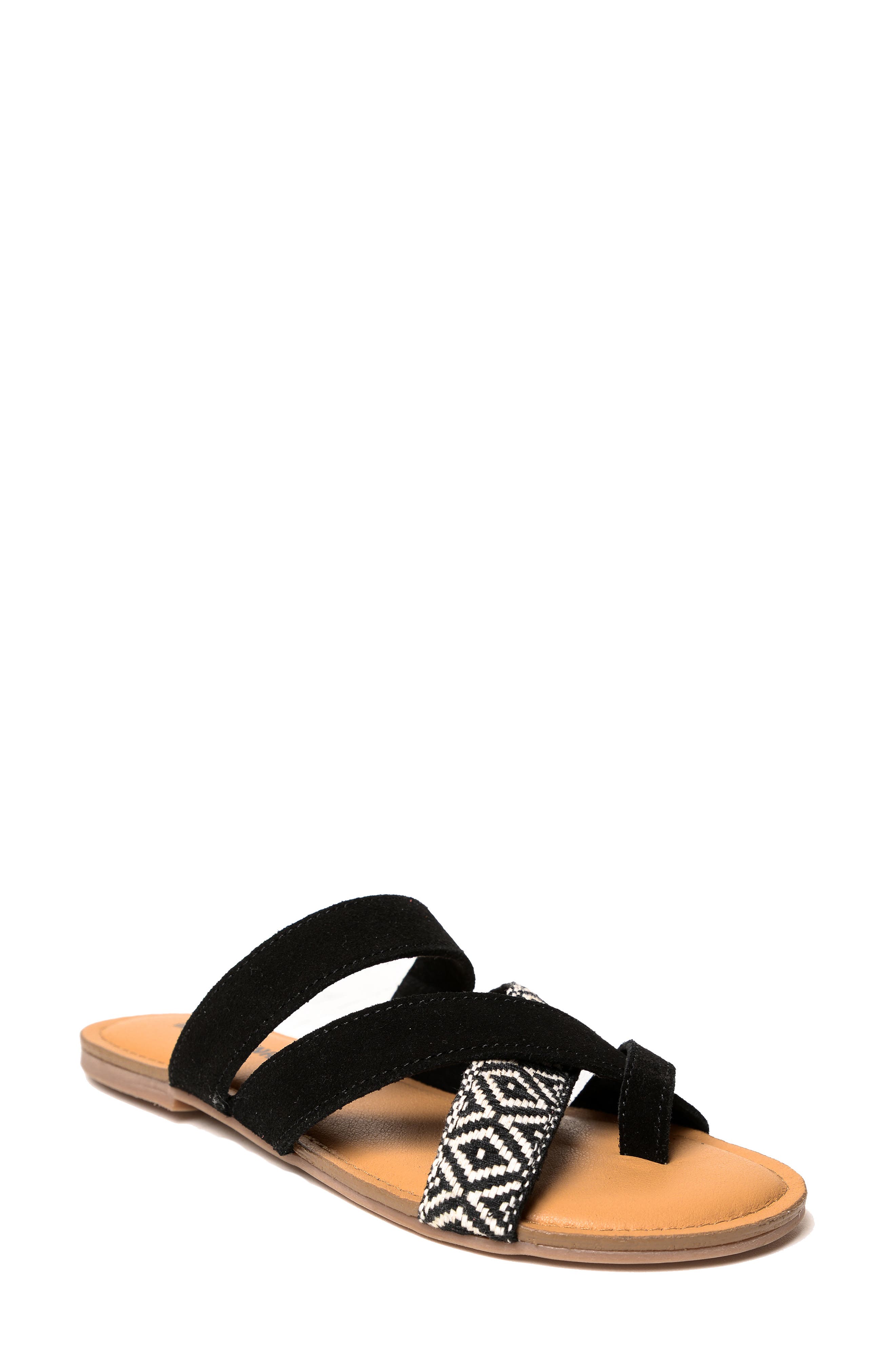Minnetonka Faribee Slide Sandal, Main, color, 