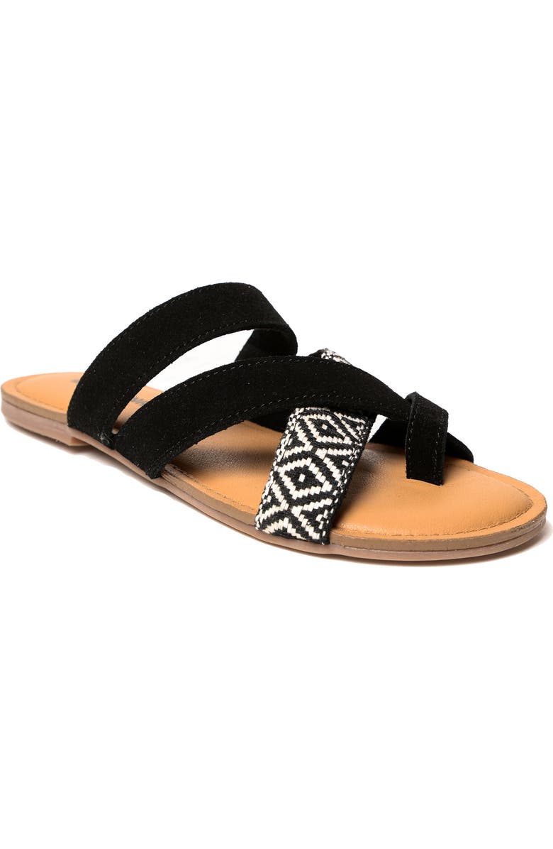 Minnetonka Faribee Slide Sandal, Main, color,