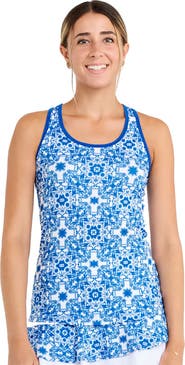 Sofibella Miss Santorini 25 Inch Racerback Womens Tennis Tank