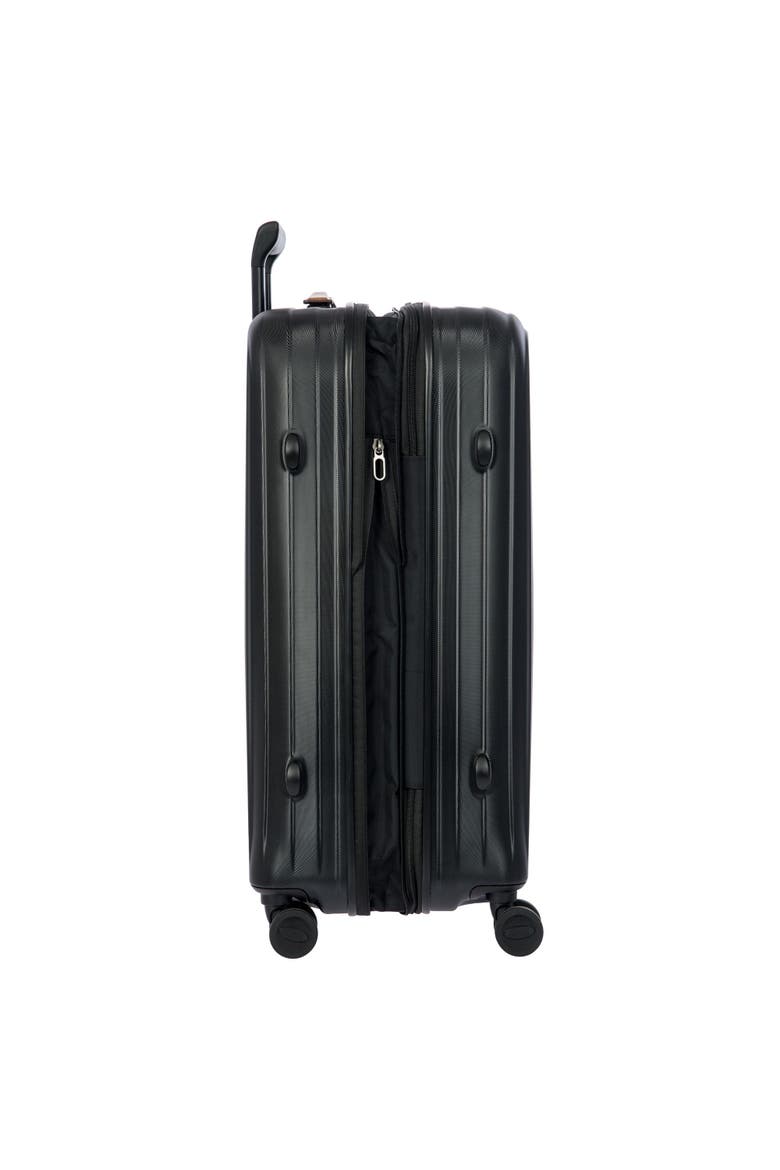 Taormina Hardside Expandable 27" Medium Checked Spinner Luggage, Alternate, color, Black