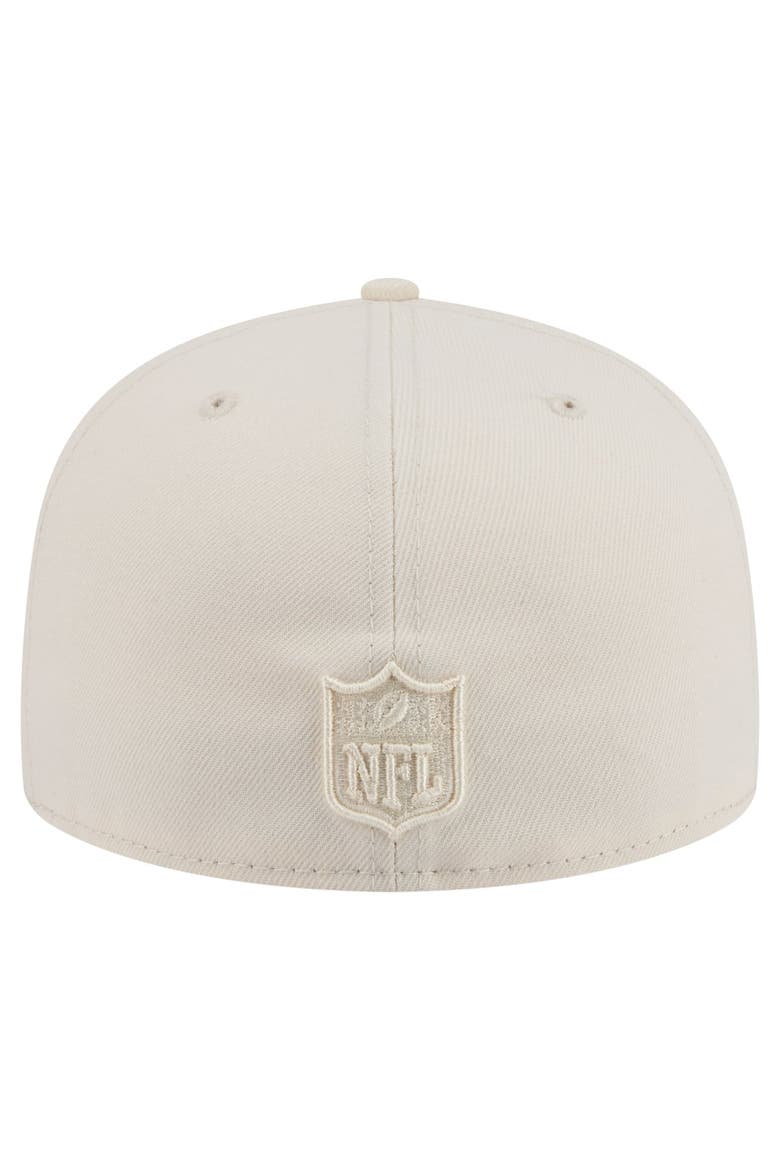 Men's New Era Cream Baltimore Ravens Color Pack 59FIFTY Fitted Hat, Alternate, color, Cream