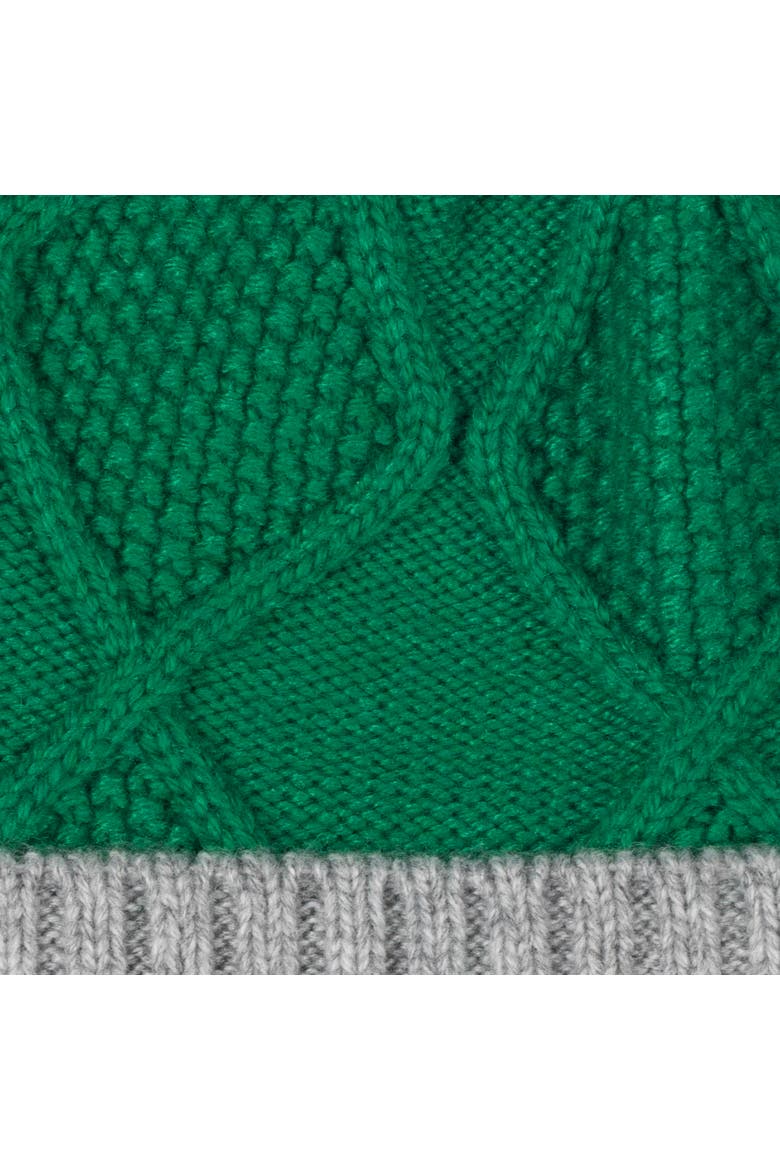 Modernist Block Beanie, Alternate, color, Emerald