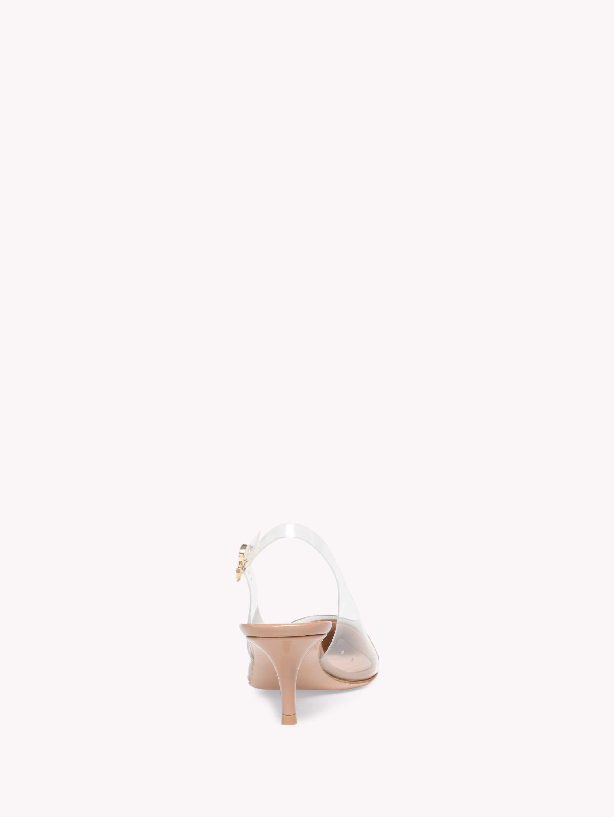 Gianvito Rossi Plexi Sling 55, Alternate, color, Beige Nappa And Tpu