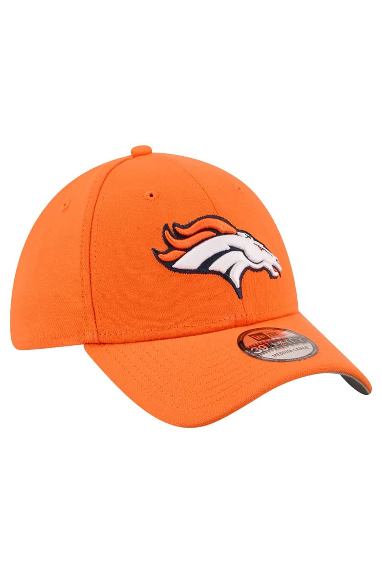 Men's New Era  Orange Denver Broncos Core Team 39THIRTY Flex Hat, Alternate, color, Orange