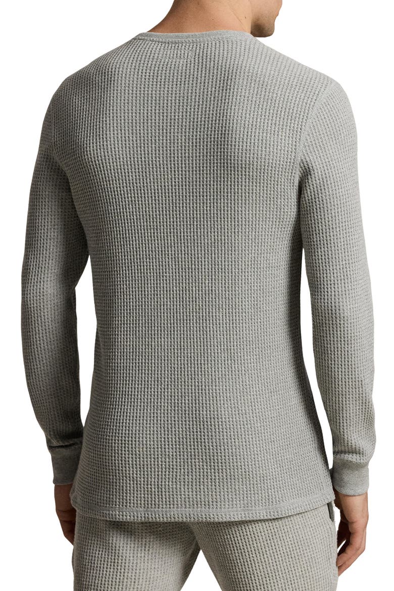 Premium Long Sleeve Thermal Sleep Shirt, Alternate, color, ANDOVER HEATHER