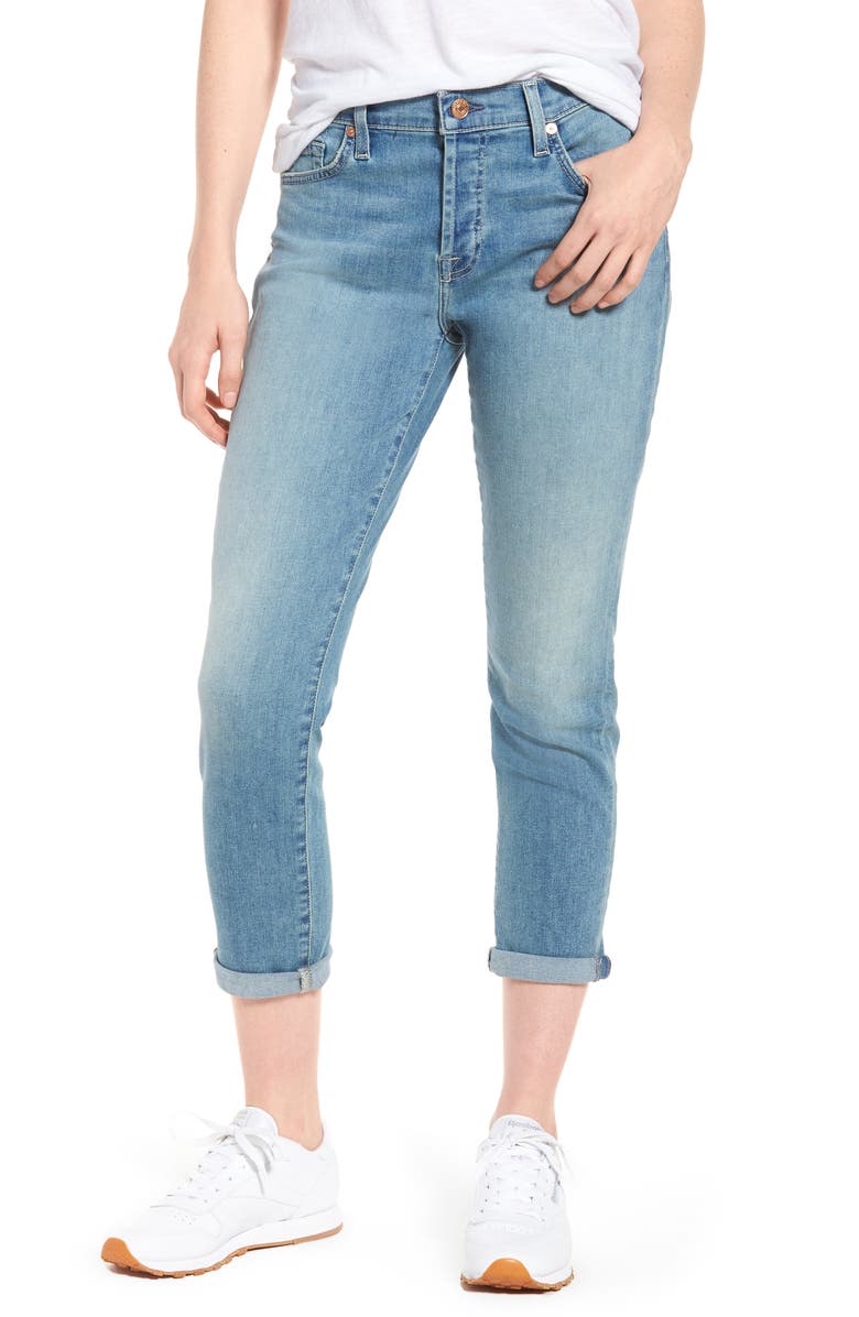 7 For All Mankind <sup>®</sup> Josefina Crop Boyfriend Jeans, Main, color, 