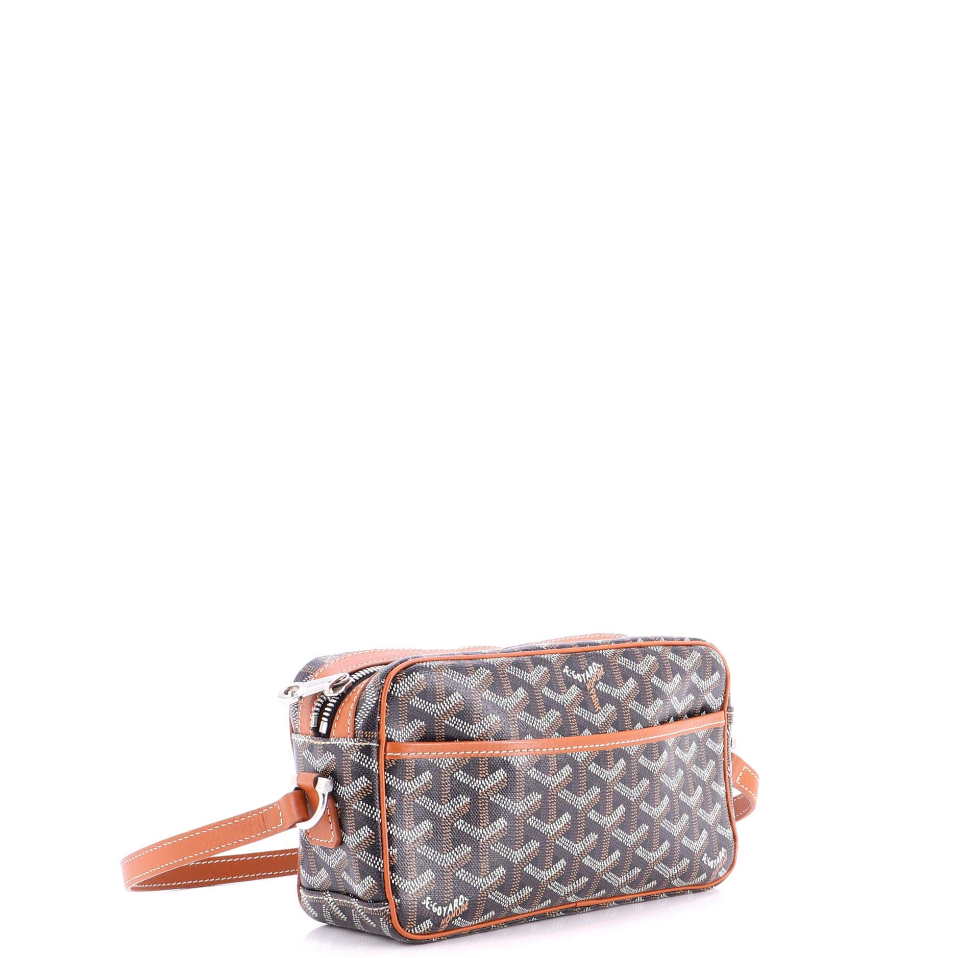 Pre-Owned Goyard Cap Vert Bag Coated Canvas, Alternate, color, Brown