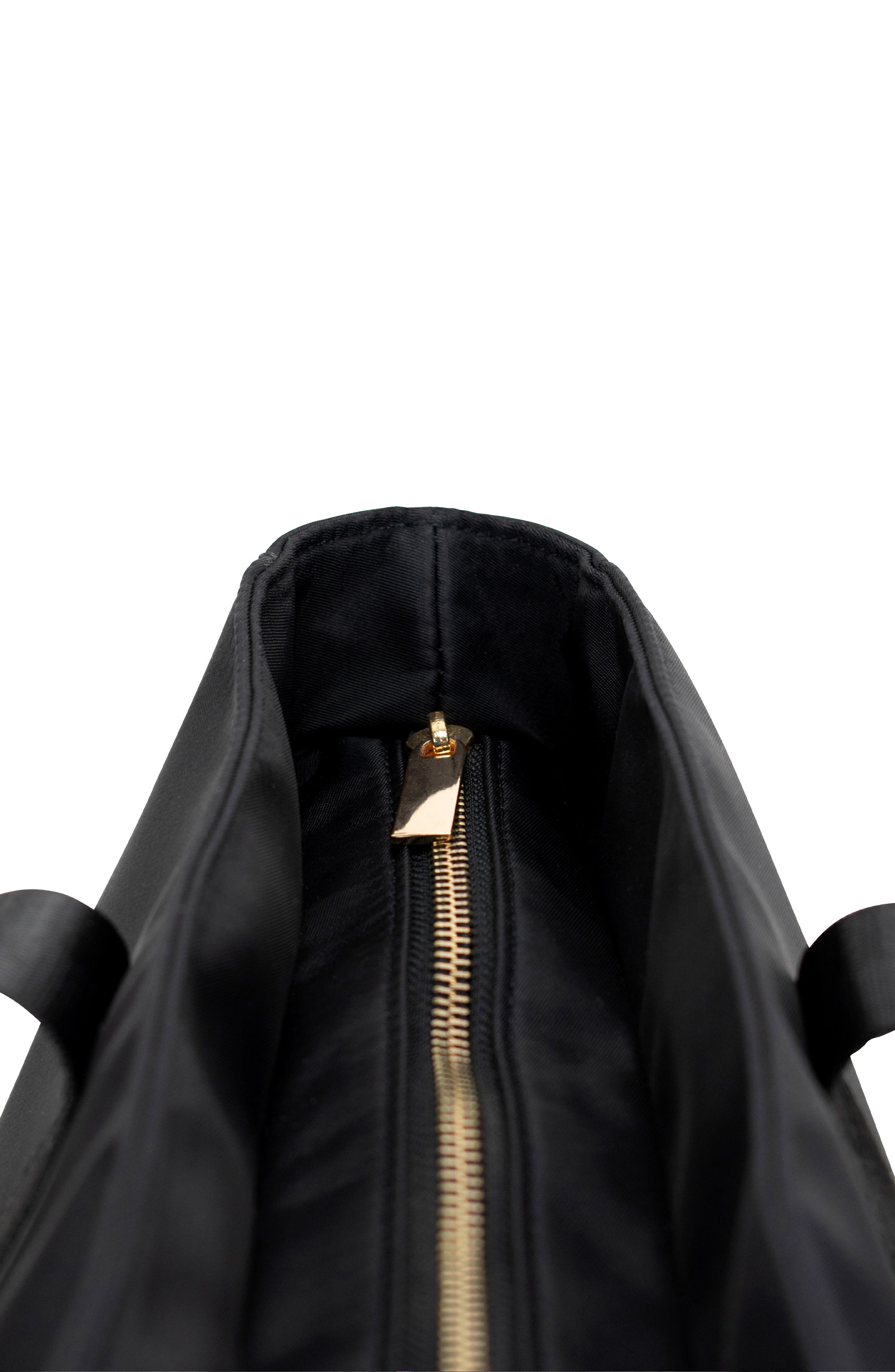 BADGLEY MISCHKA Uncomplicated Nylon Weekender Duffel Bag, Alternate, color, Black