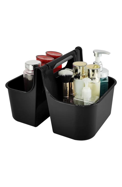 J&v Textiles J And V Textiles Portable Shower Caddy In Black