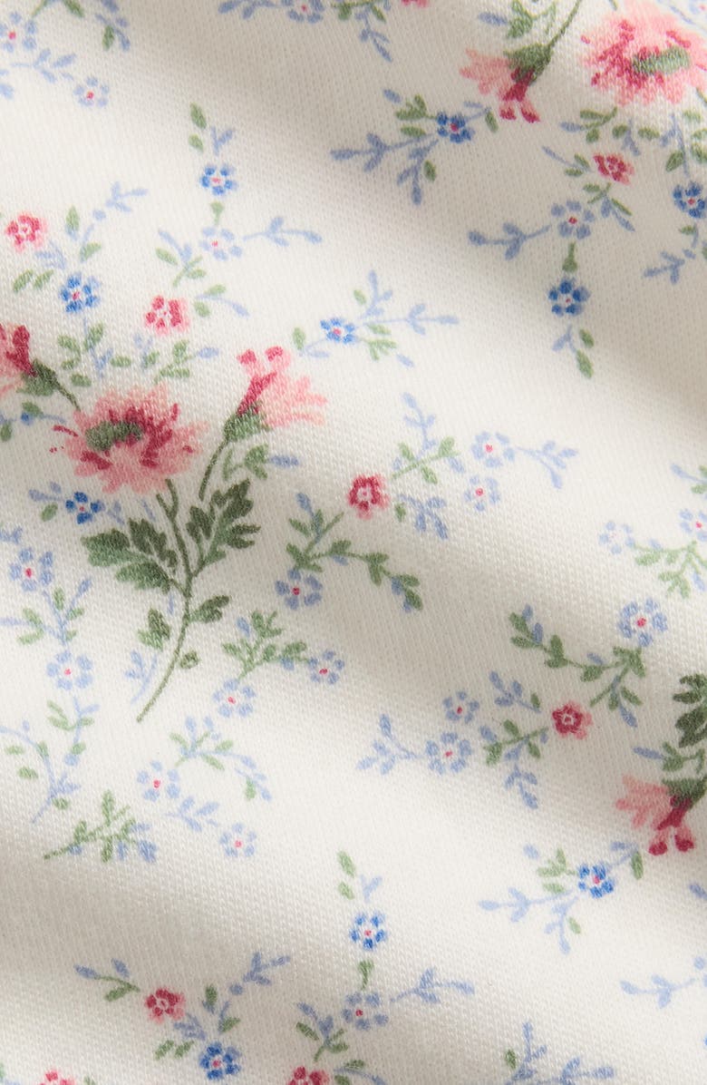 Ralph Lauren Floral Print Cotton Footie, Alternate, color, 