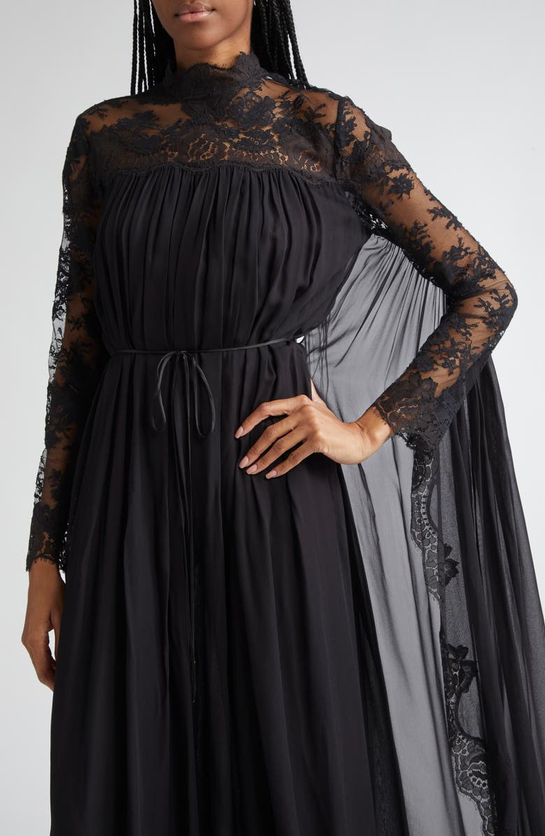 Zimmermann Hypnotic Batwing Sleeve Maxi Dress, Alternate, color, Black