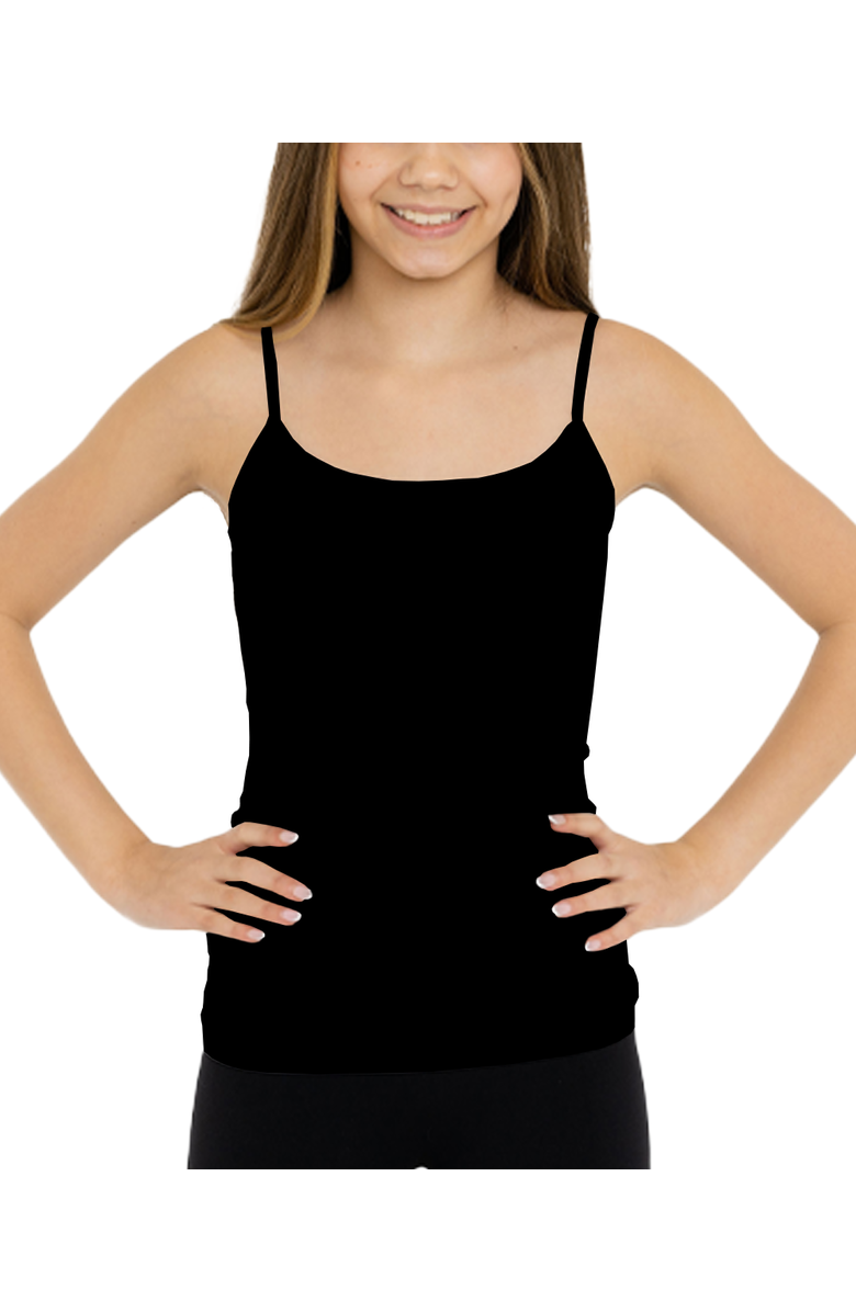 Malibu Sugar Two solid full cami - Big Kid, Alternate, color, Black