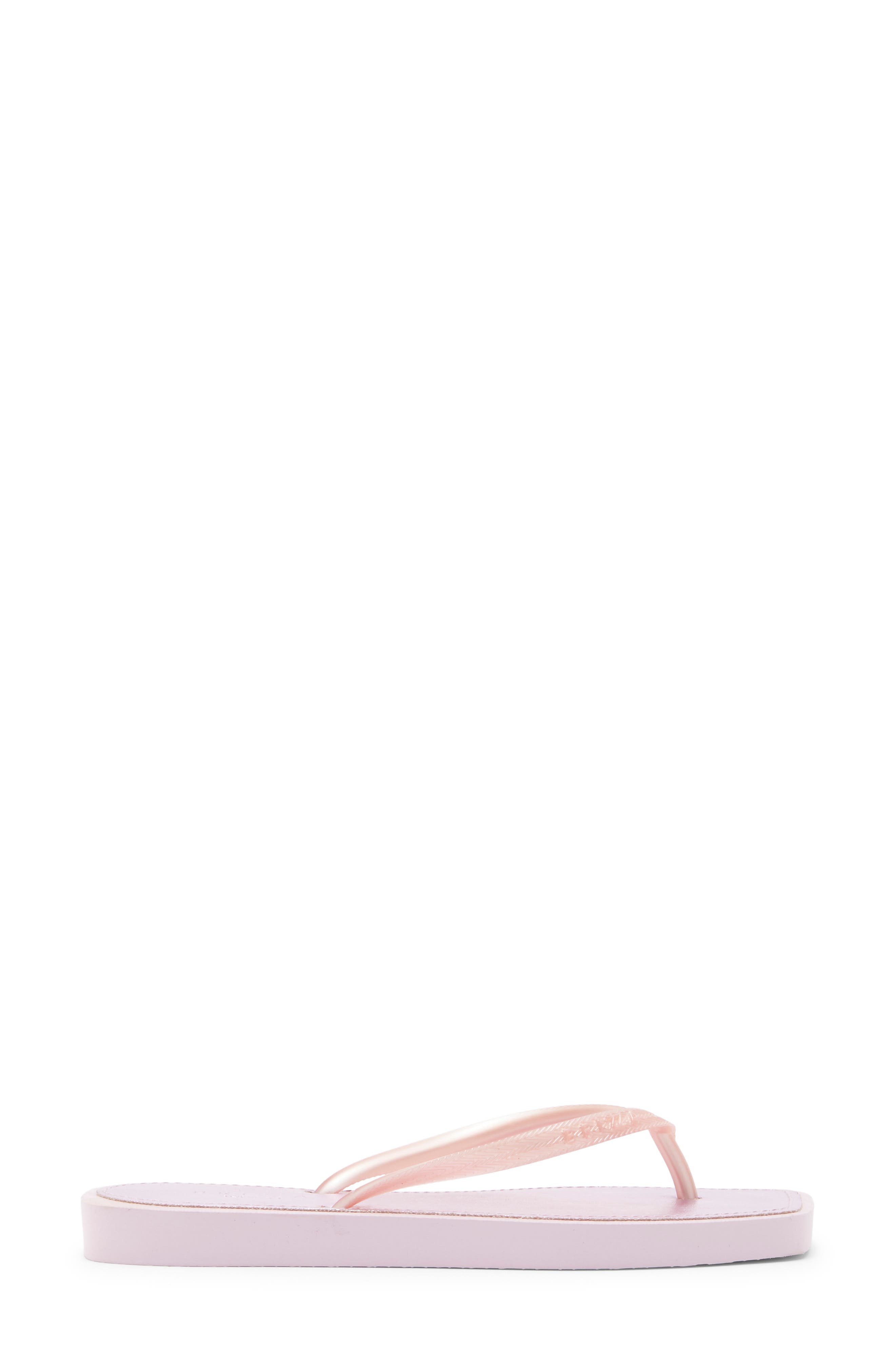 Metallic Flip Flop, Alternate, color, BABY PINK