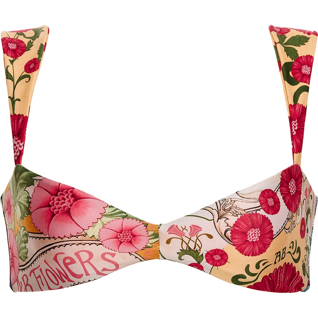 Agua Bendita Malory Harvest Bikini Top In Orange