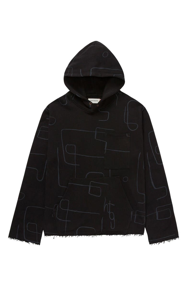 HONOR THE GIFT Print French Terry Hoodie, Main, color,