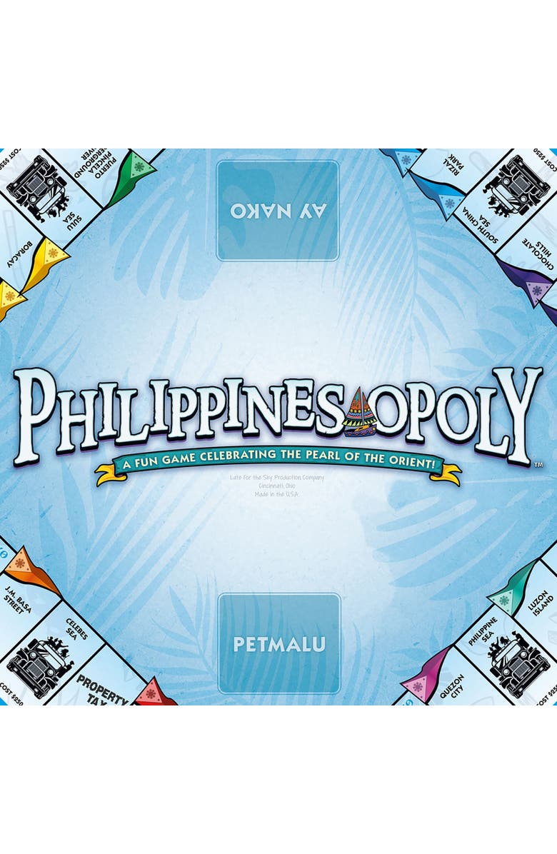 Late for the Sky Philippinesopoly Monopoly Board Game, Alternate, color,