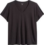 Eileen Fisher Easy V-Neck Organic Cotton T-Shirt