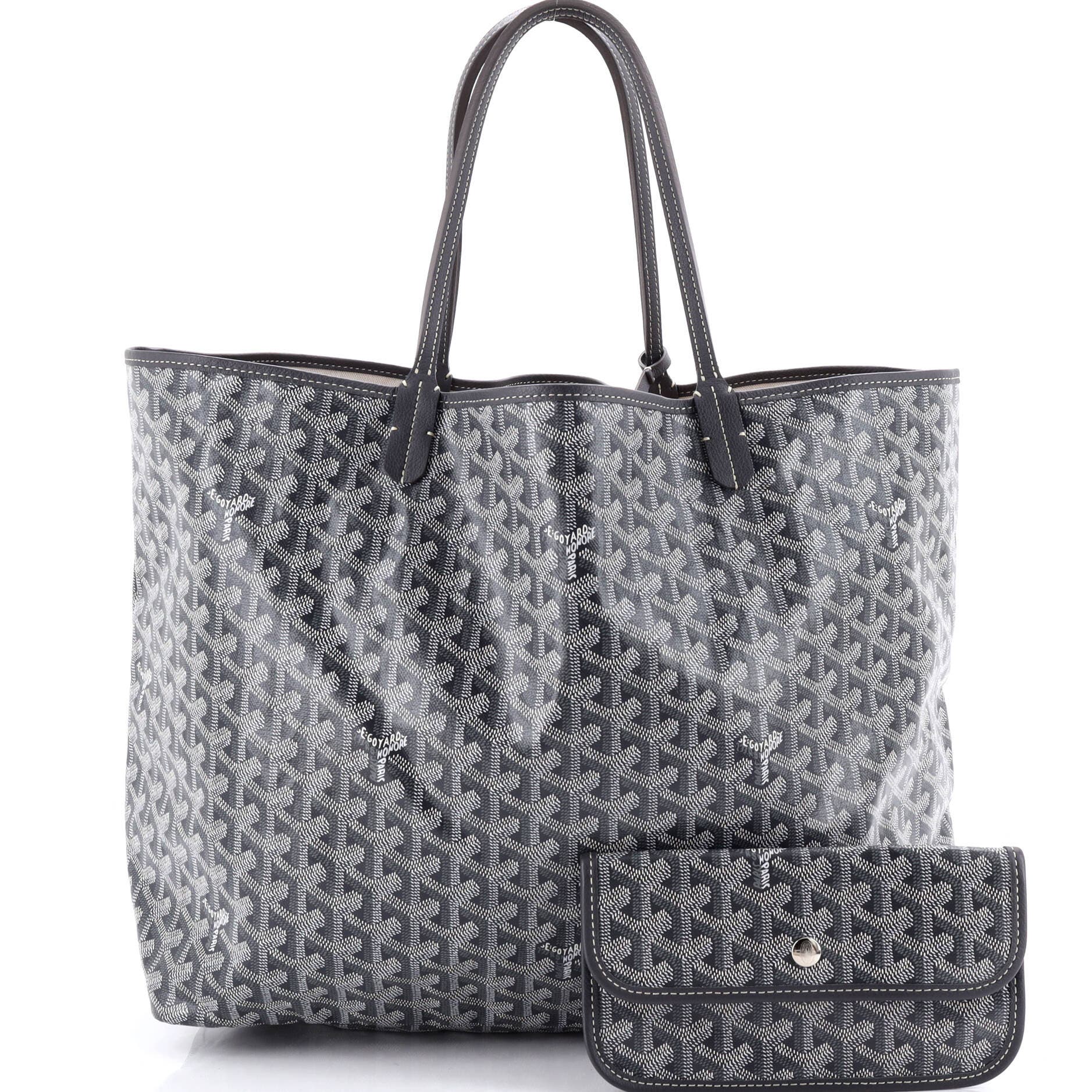 Pre-Owned Goyard Saint Louis Tote Coated Canvas GM, Alternate, color, Gray
