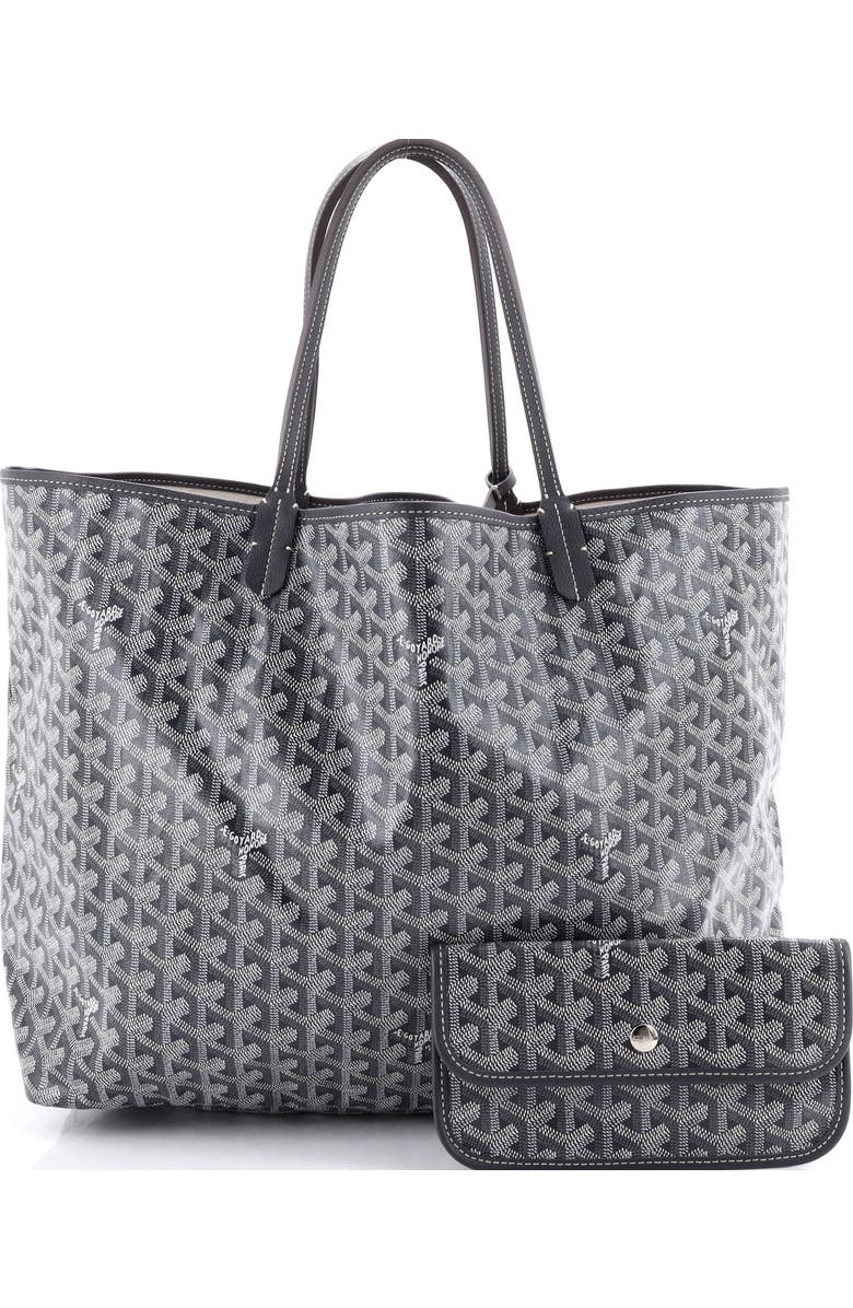 Pre-Owned Goyard Saint Louis Tote Coated Canvas GM, Alternate, color, Gray