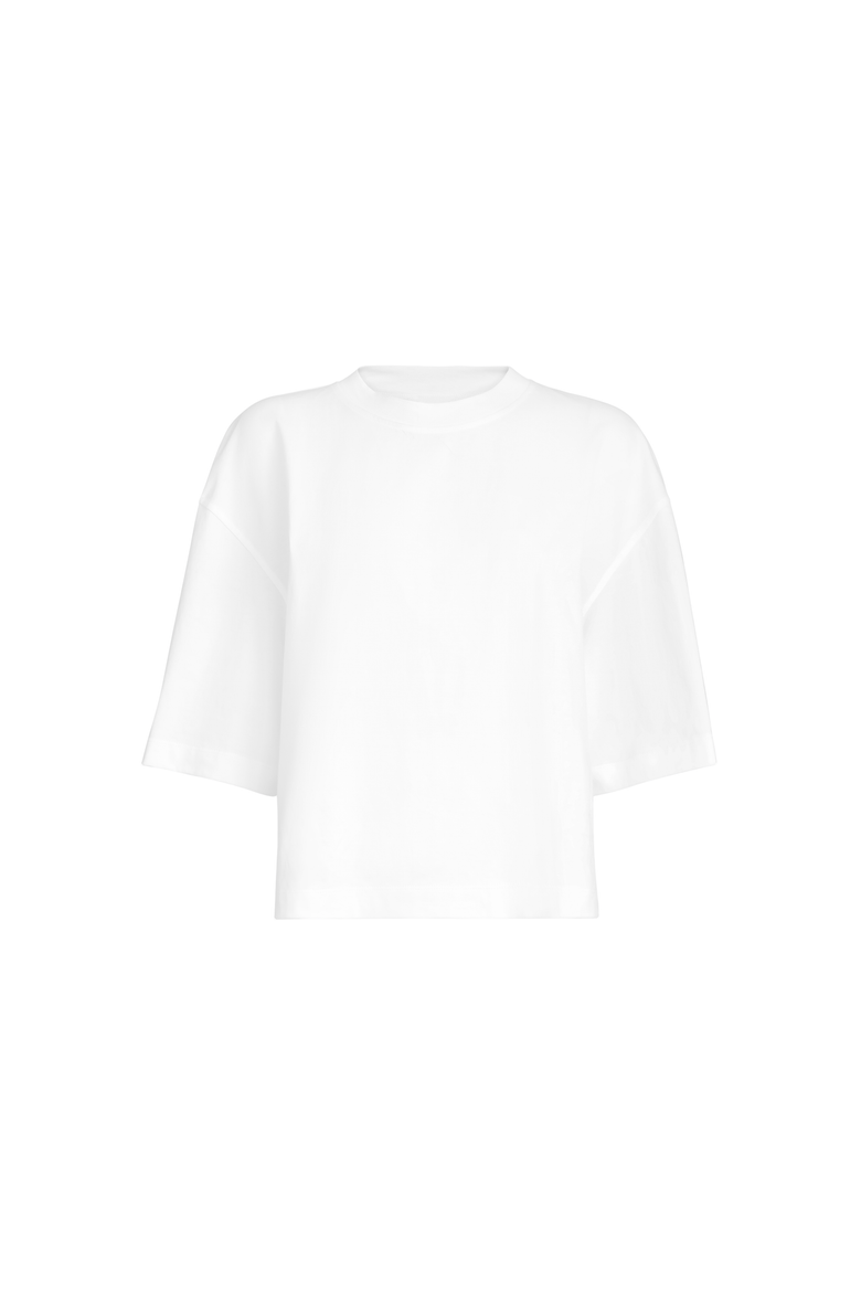 Cotton jersey T-shirt, Alternate, color, White