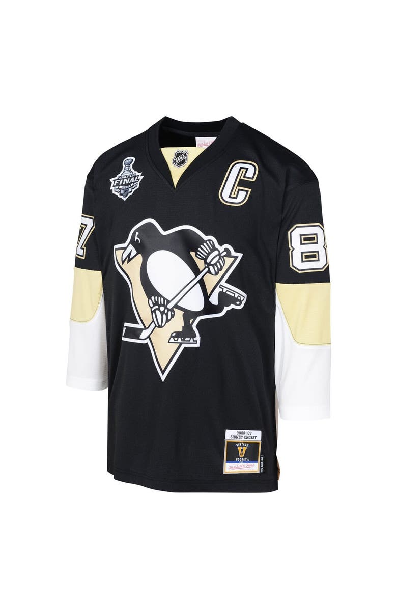 Mitchell & Ness Youth Mitchell & Ness Sidney Crosby Black Pittsburgh Penguins 2008 Blue Line Player Jersey, Alternate, color, 