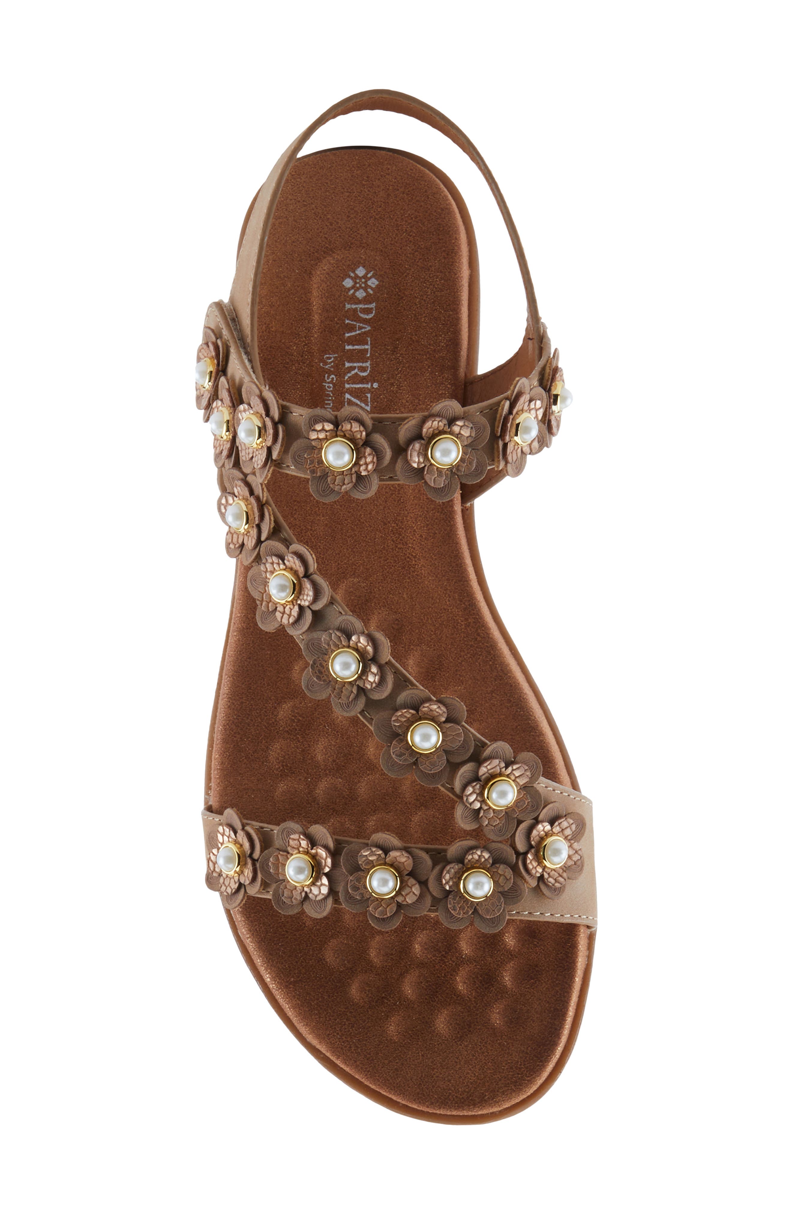 Pearlja Sandal, Alternate, color, BEIGE