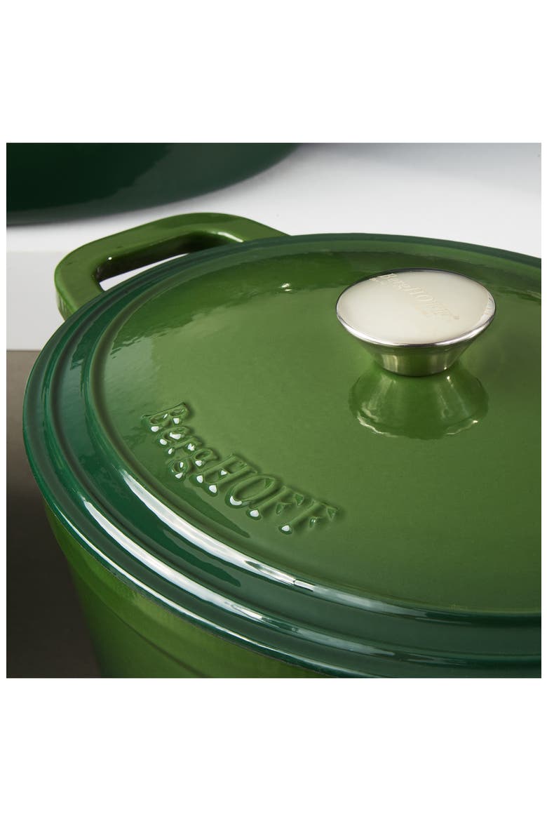 Neo 6-Piece Cast Iron Dutch Oven Cookware Set, Alternate, color, GREEN