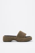 Bimba y Lola Fabric Platform Sandal