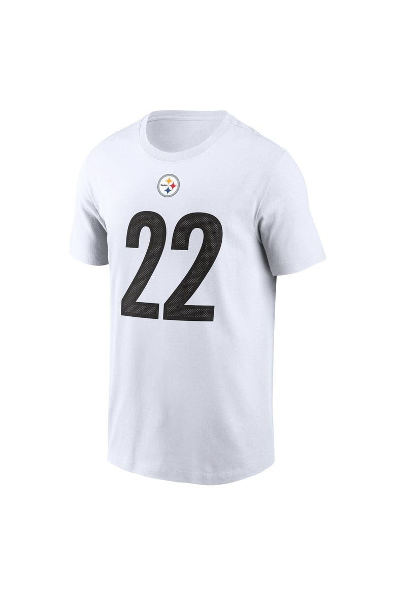 Men's Nike Najee Harris White Pittsburgh Steelers Player Name & Number T-Shirt, Alternate, color, White