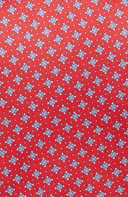 Brioni Micromedallion Silk Tie In Red