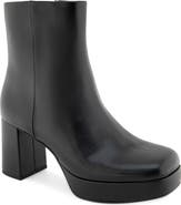 Reaction Kenneth Cole Klooney Faux Leather Platform Bootie